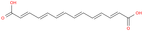2,4,6,8,10,12 tetradecahexaenedioic acid, (2e,4e,6e,8e,10e,12e) 